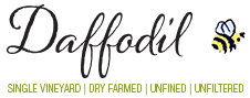 Daffodil Winery logo - Single Vineyard, Dry Farmed, Unfined, Unfiltered